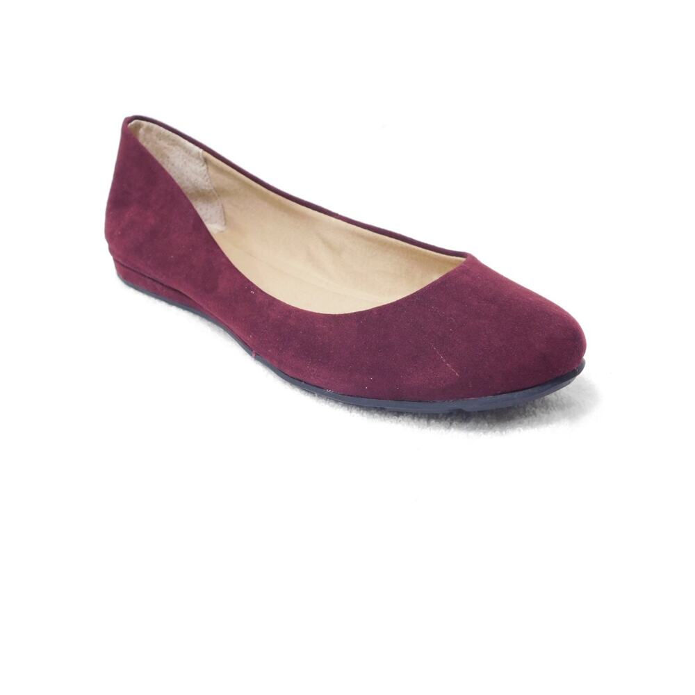 W690 Sun + Stone Plum Eliana Ballet Flats Shoes - Size 9.5 M